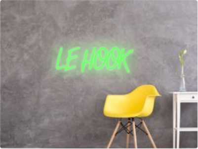 Custom text: LE HOOK